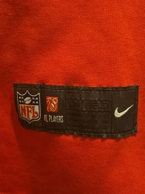 Nike NFL Texans Jersey Boys L Watt 99 Red On Field Game Sewn Patch Short Sleeve - Thumbnail 4