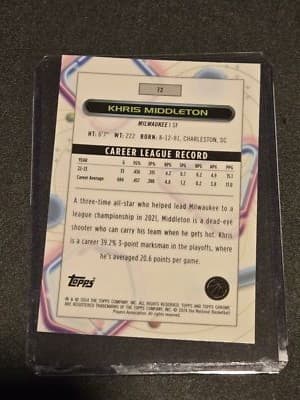 2023-24 Topps Chrome Cosmic #72 Khris Middleton - Thumbnail 2