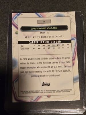 2023-24 Topps Chrome Cosmic #70 Dwyane Wade - Thumbnail 2