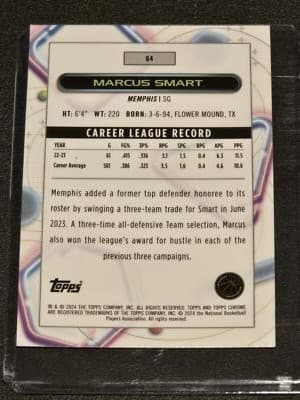 2023-24 Topps Chrome Cosmic #64 Marcus Smart - Thumbnail 2