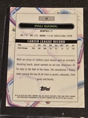 2023-24 Topps Chrome Cosmic #66 Pau Gasol - Thumbnail 2