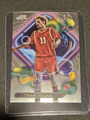 2023-24 Topps Chrome Cosmic #1 Trae Young - Image 1