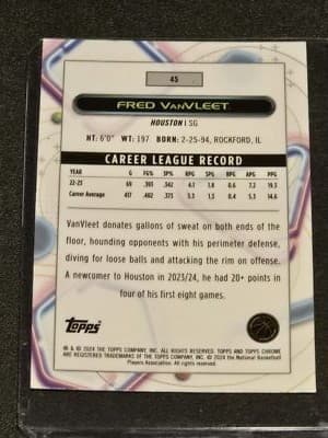2023-24 Topps Chrome Cosmic #45 Fred VanVleet - Thumbnail 2