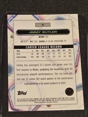 2023-24 Topps Chrome Cosmic #49 Jimmy Butler - Thumbnail 2