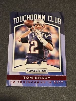 2018 Panini Rookies & Stars #TD-3 Tom Brady Touchdown Club - Image 1