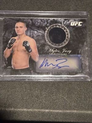 2014 Topps UFC Bloodlines #BAR-MJ Myles Jury Autograph Relics #/175 - Image 1