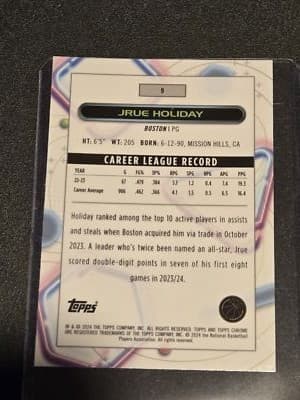 2023-24 Topps Chrome Cosmic #9 Jrue Holiday - Thumbnail 2