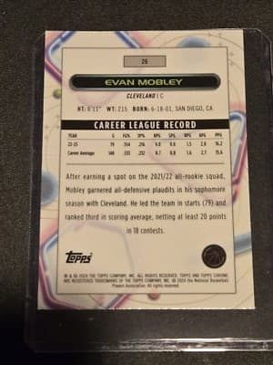 2023-24 Topps Chrome Cosmic #26 Evan Mobley - Thumbnail 2