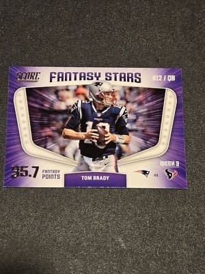 2018 Score #6 Tom Brady Fantasy Stars - Image 1