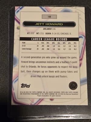 2023-24 Topps Chrome Cosmic #160 Jett Howard - Thumbnail 2