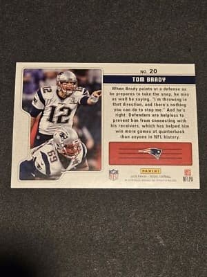 2018 Score #20 Tom Brady Signal Callers - Thumbnail 2