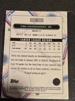 2023-24 Topps Chrome Cosmic #33 Tim Hardaway Jr. - Thumbnail 2