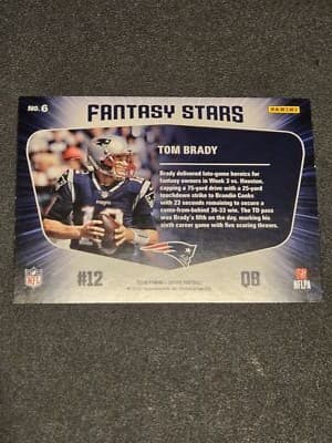 2018 Score #6 Tom Brady Fantasy Stars - Thumbnail 2