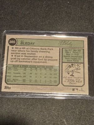 2023 Topps Heritage #385 JJ Bleday Chrome Purple Refractor - Thumbnail 2