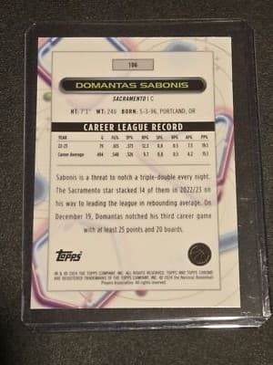 2023-24 Topps Chrome Cosmic #106 Domantas Sabonis - Thumbnail 2