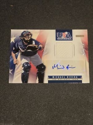 2013 Panini USA Baseball M. Rivera 18U National Team Jersey Signatures #/125 - Image 1