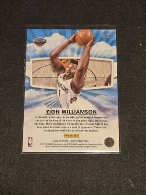 2022-23 Hoops Winter #7 Zion Williamson Skyview - Thumbnail 2