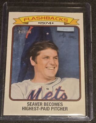 2023 Topps Heritage #BF-1 Tom Seaver Baseball Flashbacks - Image 1