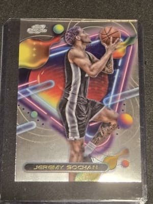 2023-24 Topps Chrome Cosmic #111 Jeremy Sochan - Image 1