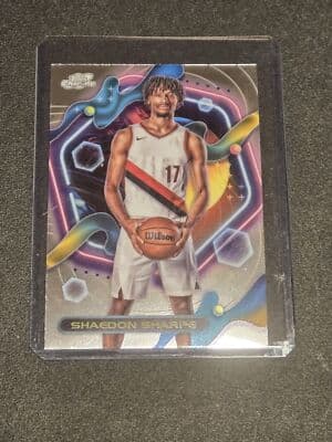 2023-24 Topps Chrome Cosmic #103 Shaedon Sharpe - Image 1