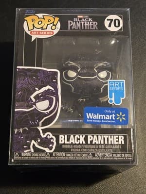 Funko Pop Black Panther #70 Art Series Walmart Exclusive Marvel Legacy - Image 1