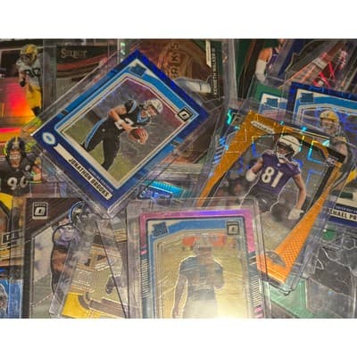 Lot of 25 football Insert Parallel Card Lot in Top Loaders Buy More Bonus!!!!!!! - Image 1