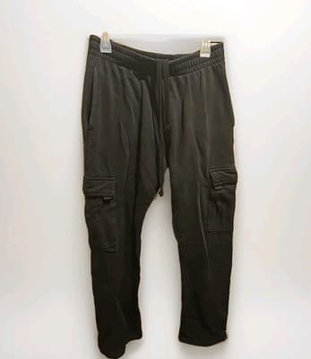 mens active sweatpants large Black 5-pocket - Image 1