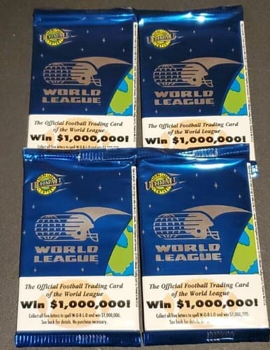 1992 ultimate world league football 4 Pack Lot - Image 1