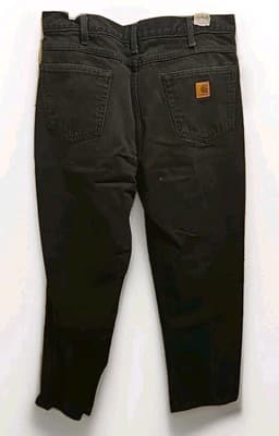 Mens Carhartt Pants 38x32 Black - Thumbnail 2