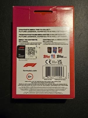 Topps F1 Mega Tin 2022 + Topps Heritage 2023/2025 Pack/Box Lot Sealed - Thumbnail 3