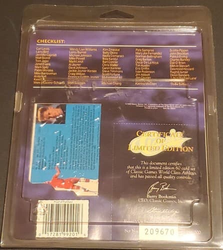 1992 Classic World Class Athletes Set Limited Edition 60 Card Set - Thumbnail 2
