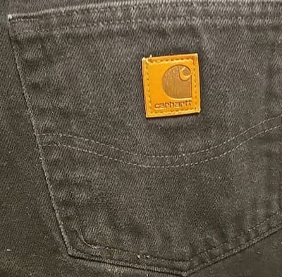 Mens Carhartt Pants 38x32 Black - Thumbnail 3