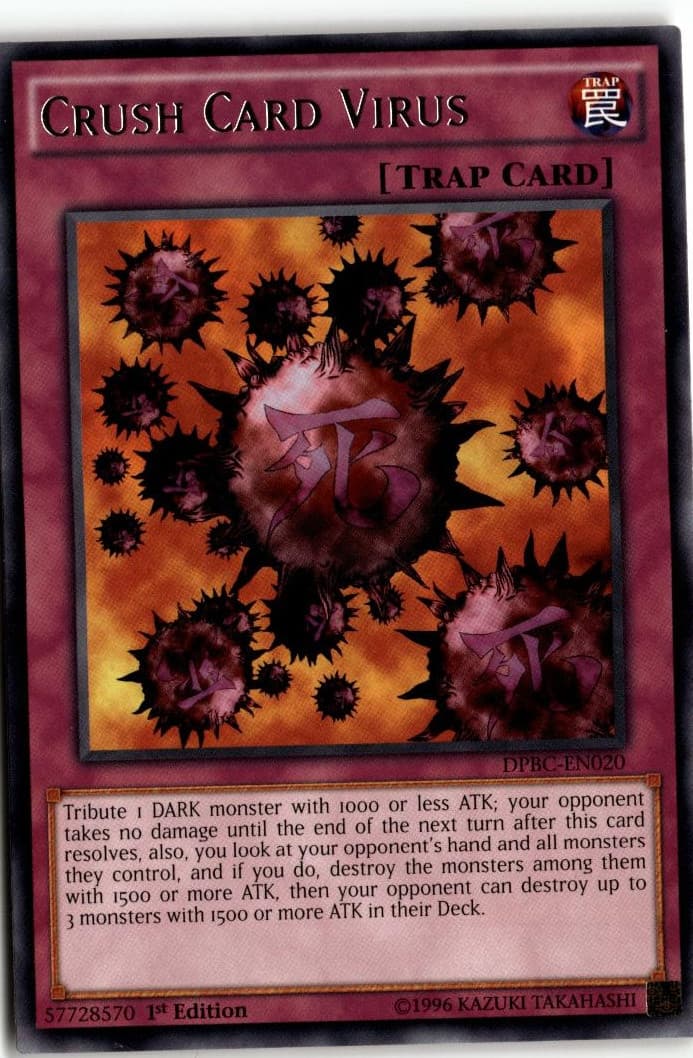 Duelist Pack: Battle City #DPBC-EN020 Crush Card Virus - Image 1