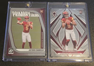 2024 Panini Jayden Daniels Lot Rookie RC Lot of 2 Cards - Image 1