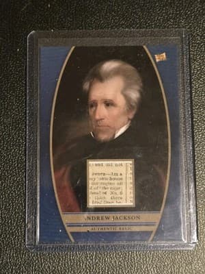 Andrew Jackson Authentic Relic Card SR-AJI Pieces of the Past 2024 President - Image 1