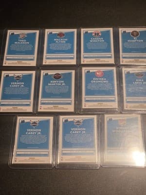 Panini Donruss 2020-21 Rated Rookie Lot 11 NBA Basketball Cards Vernon Carey - Thumbnail 2