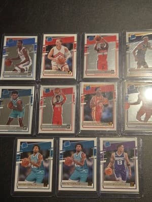 Panini Donruss 2020-21 Rated Rookie Lot 11 NBA Basketball Cards Vernon Carey - Image 1