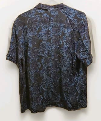 Campia XL Blue Floral Mens Dress Shirt - Thumbnail 2