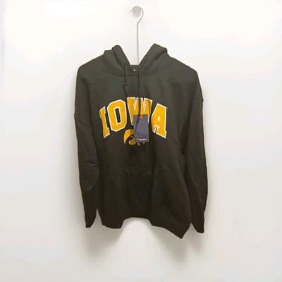 Fanatics Large Iowa Sweatshirt Hoodie Black NWT - Image 1