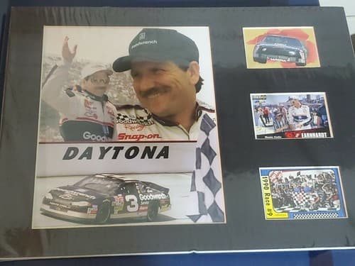 Dale Earnhardt Poster Art With Cards - Image 1