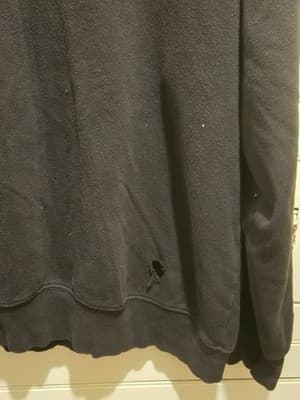 The North Face Hoodie Mens XXL Black Bear Graphic Pullover Pocket 2 Small Holes - Thumbnail 4