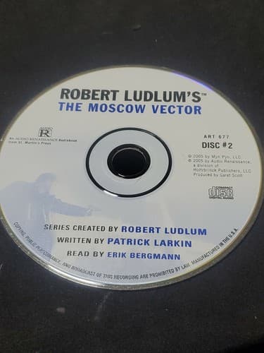 Robert Ludlums The Moscow Vector Audiobook Disc 2 Disc Only - Image 1