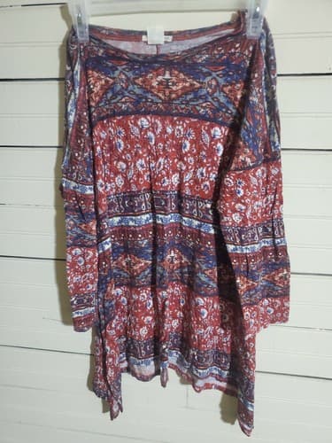 Womens Tunic Top Multi-colored Size S - Image 1