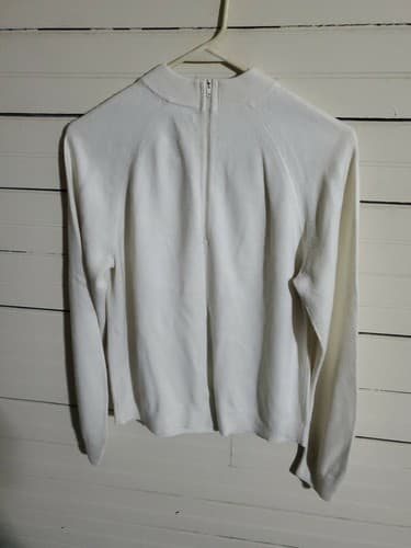 Womens Sweatshirt White Worthington Size M - Thumbnail 2