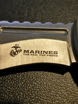 USMC Folding Pocket Knife – Marines “The Few, The Proud” Logo – New in Box - Thumbnail 4