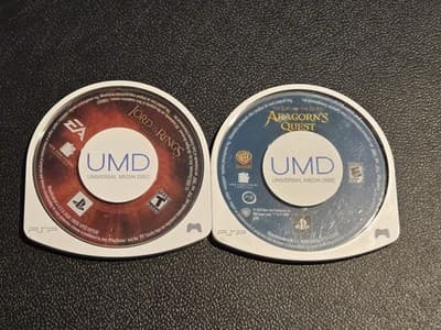 Lot of 2 PSP UMD Games lord of the rings game lot Untested - pre-owned - Image 1