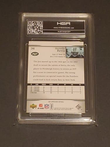 darrelle revis rookie card HGA Graded With 9.5 - Thumbnail 2