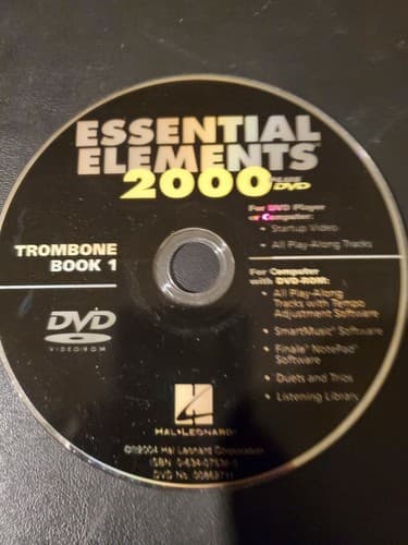 Essential Elements 2000 Trombone Book 1 DVD disc only - Image 1