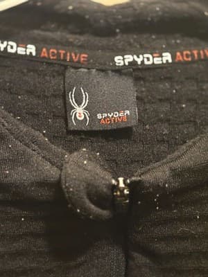 Spyder Active Quarter Zip Pullover Men's XXL Black Long Sleeve Thermal Athletic - Thumbnail 2