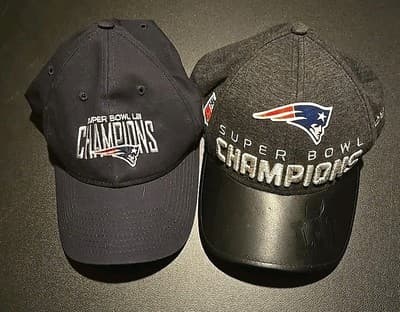 new england patriots Super Bowl Champs hat lot Of 2 LI and LIII - Image 1